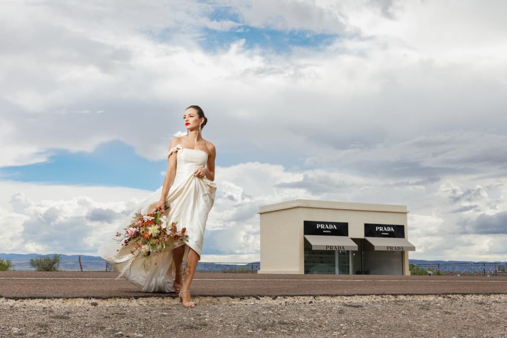 Marfa, Prada by Amalya Shandelman — canvas wall art