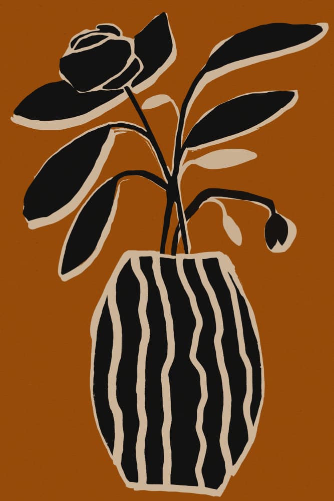 Ochre Still Life No 5 by Treechild — canvas wall art