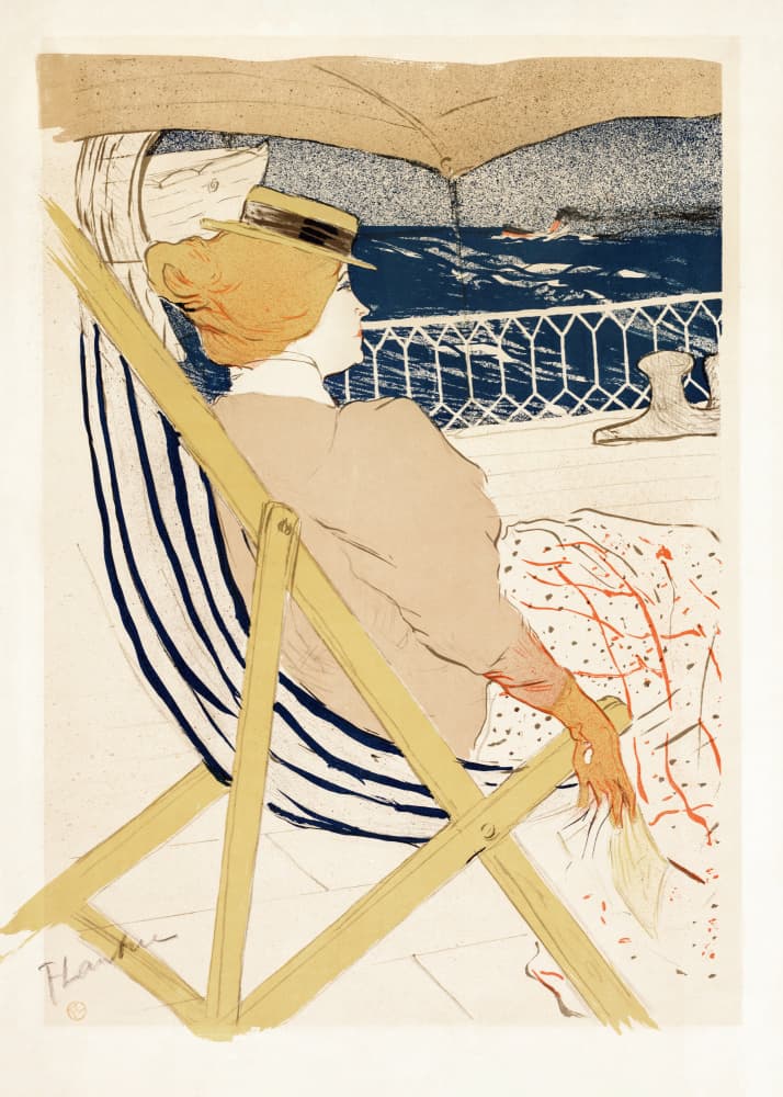 La Passagère Du 54 (1896) by TOULOUSE LAUTREC — canvas wall art