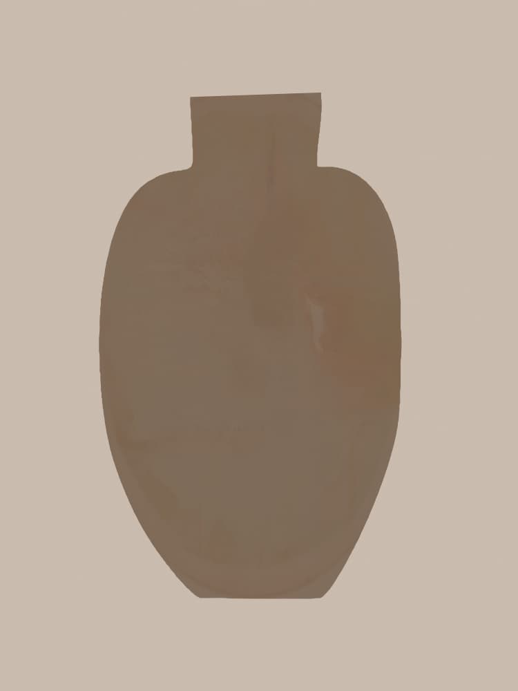 Earthy Vase Form by cartissi — canvas wall art