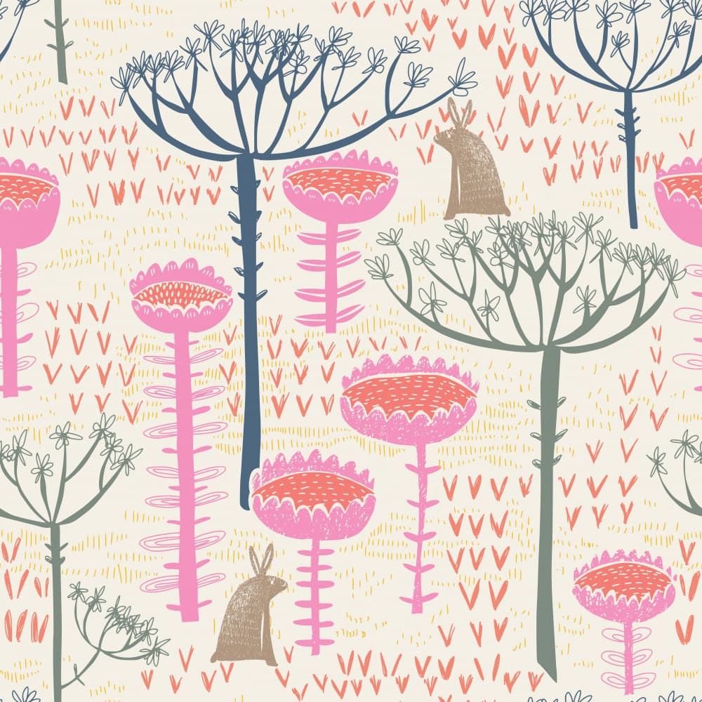 Whimsical Forest Friends by Annick — canvas wall art
