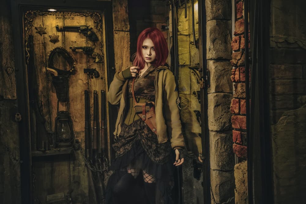 Mysterious Steampunk Woman by KOIKI — canvas wall art