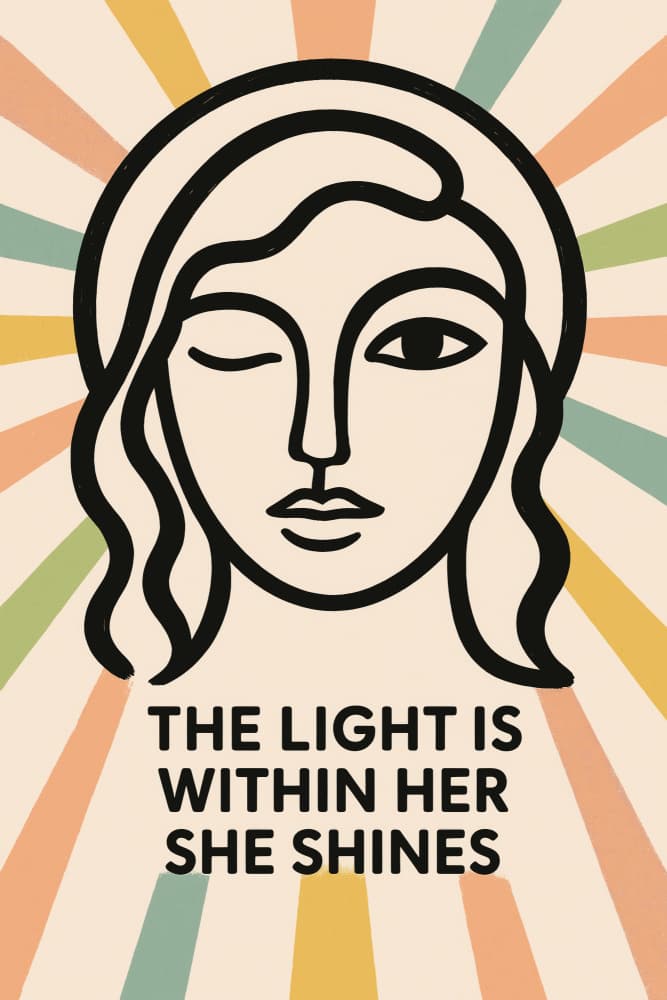 Thelightiswithinher by Treechild — canvas wall art