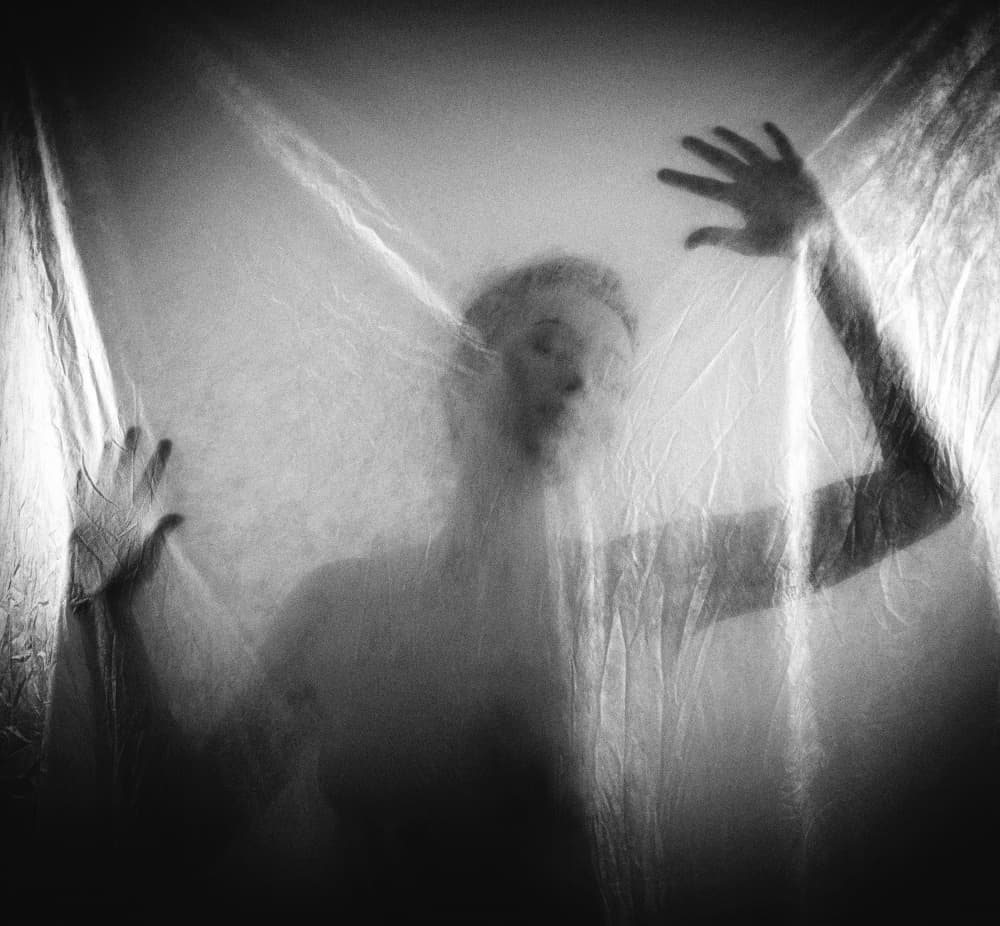 Woman Trapped In Plastic by Renata Apanaviciene — canvas wall art