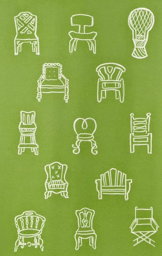Chairs by Jenny Westenhofer — canvas wall art