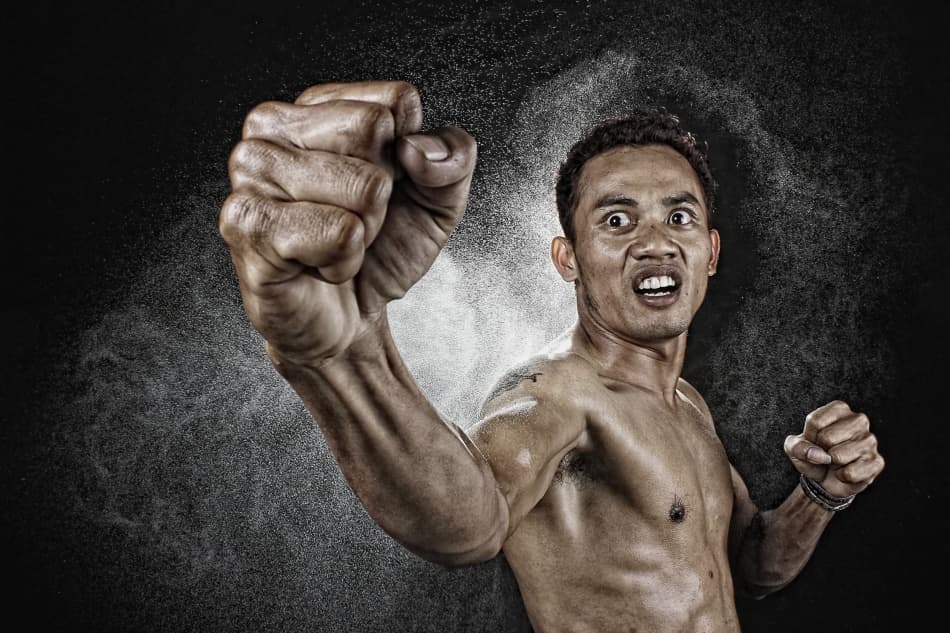 Powerful Fighter Punch by m salim bhayangkara — canvas wall art