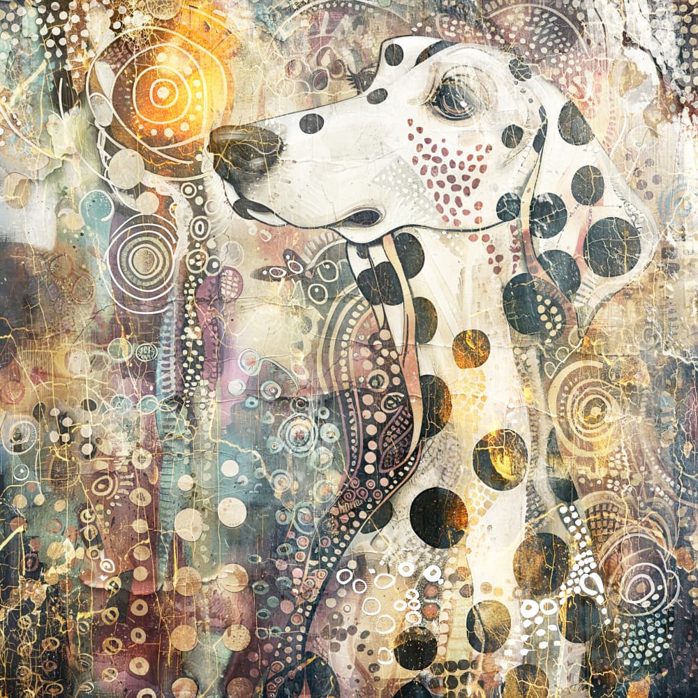 Artistic Dalmatian Spirit by Rafal Kulik — canvas wall art
