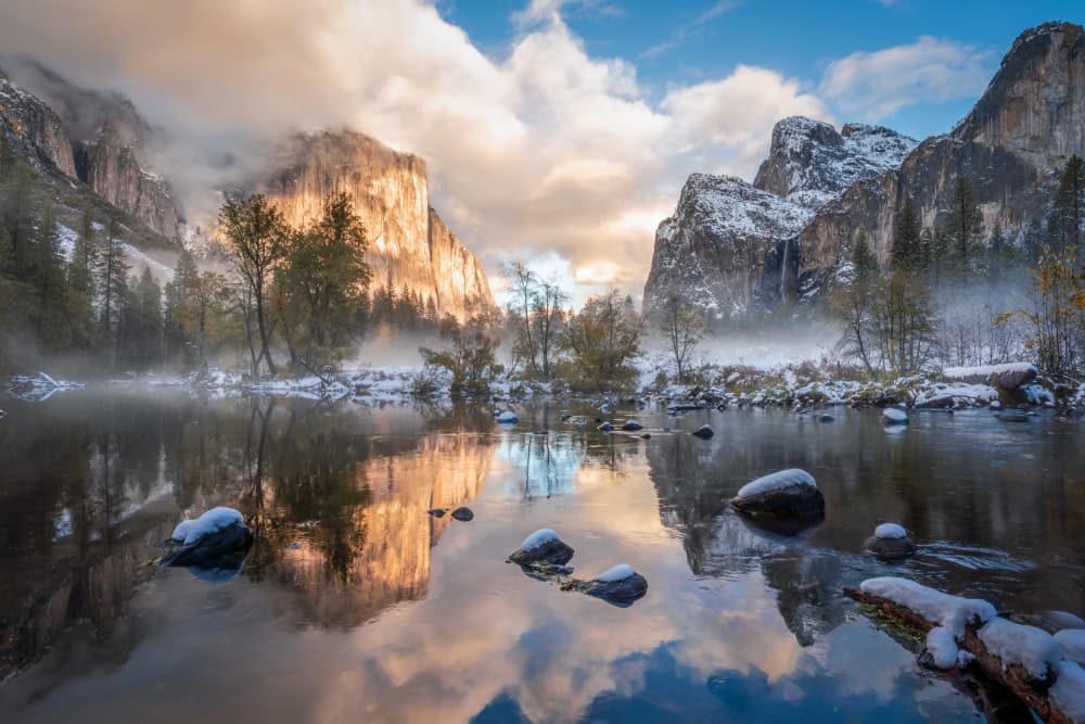 Golden Valley Reflections by Catherine Lu — canvas wall art