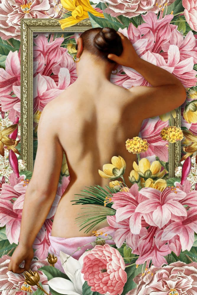 Woman Among Blooms