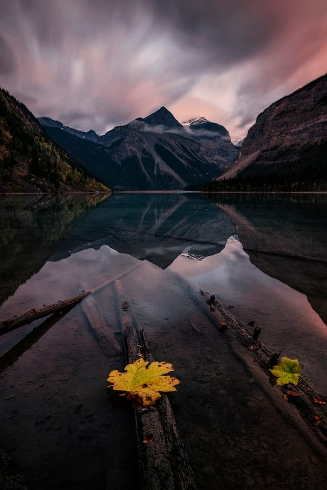 Autumn Mountain Lake Reflection by Lydia Jacobs — canvas wall art