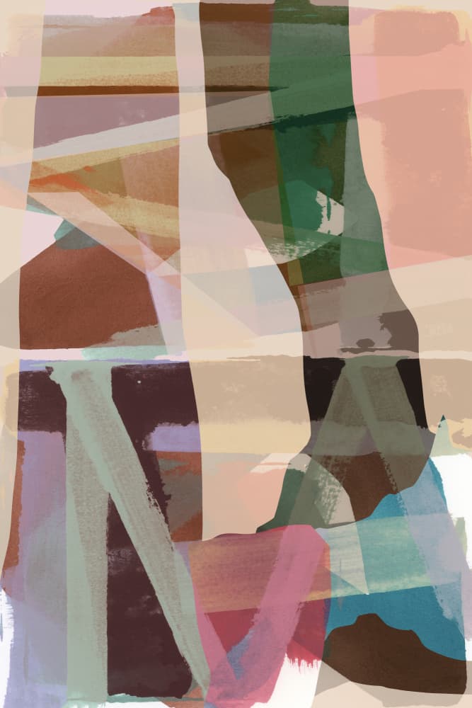 Earthy Abstract Layers by cartissi — canvas wall art