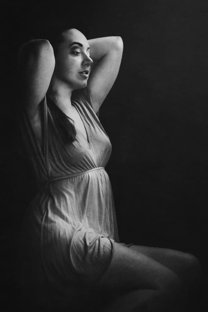 Graceful Woman Portrait by Eiji Yamamoto — canvas wall art