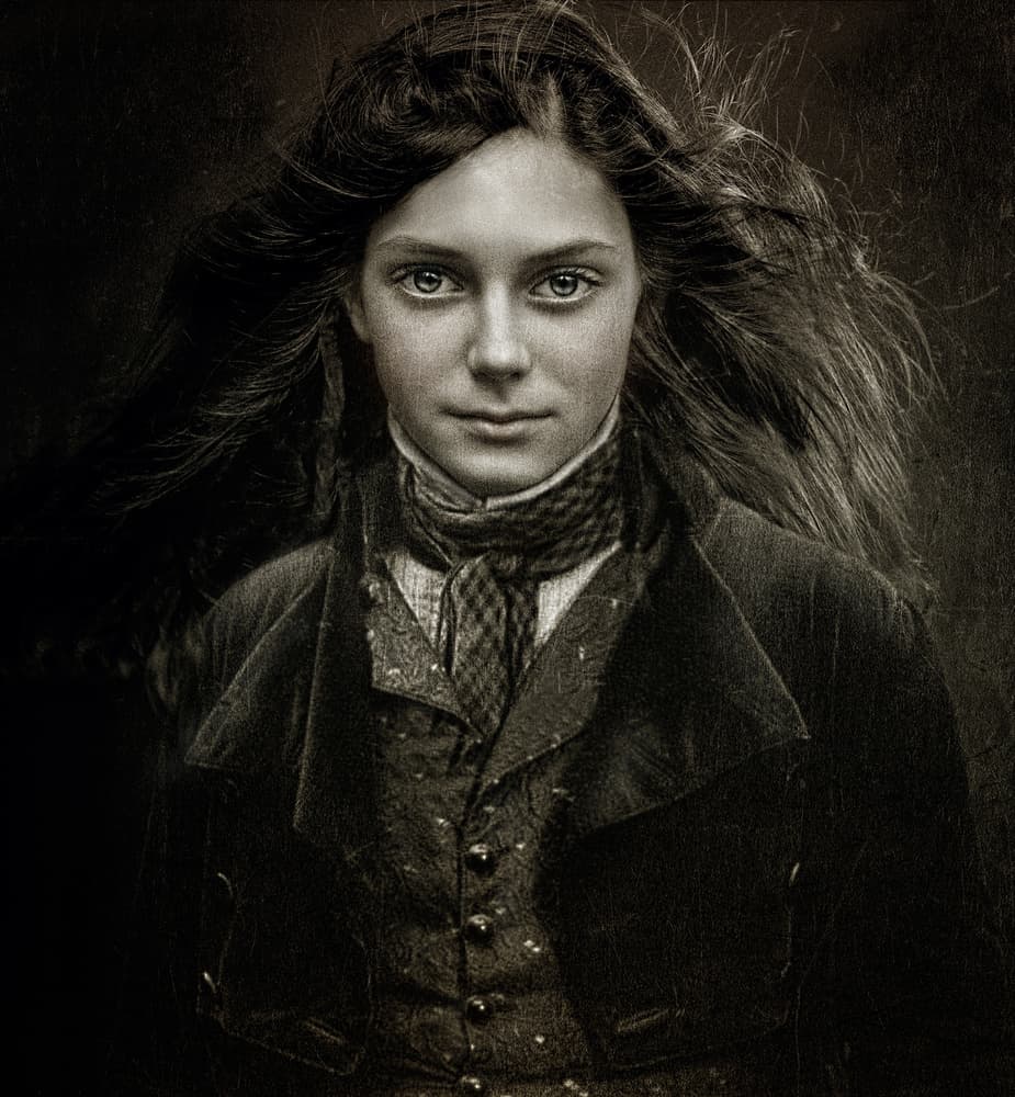 Vintage Youth Portrait by Svetlana Melik-Nubarova — canvas wall art