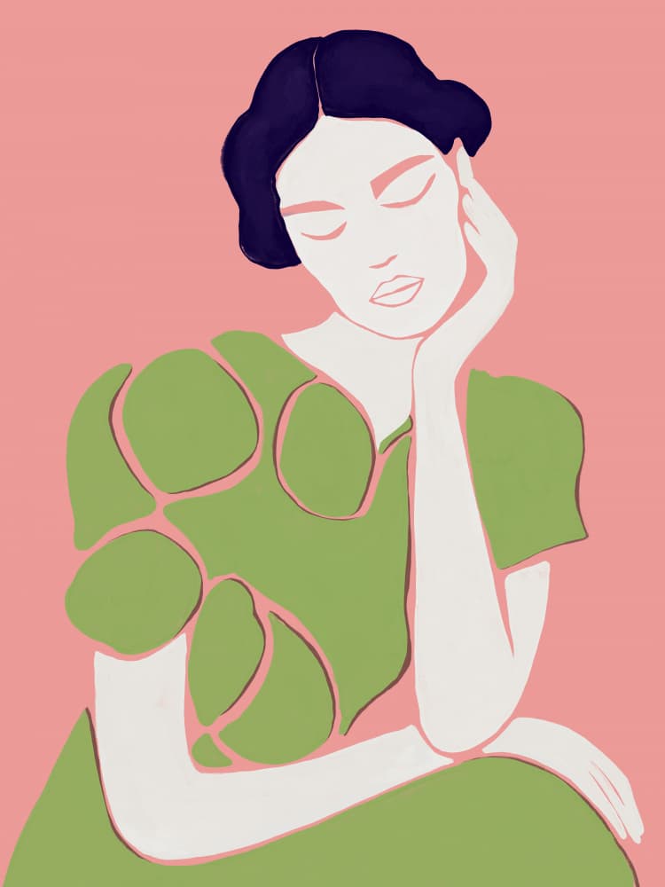 Pensive Woman Portrait