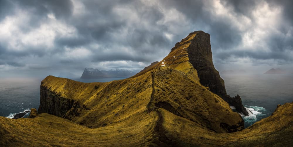 Wild Faroe Lighthouse by Li Ying — canvas wall art