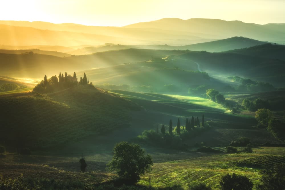 Tuscan Morning Light by Jean Claude Castor — canvas wall art
