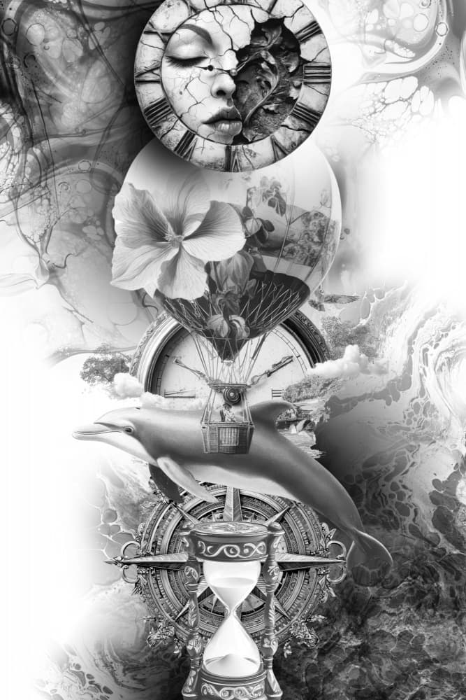 Surreal Time Odyssey by Rafal Kulik — canvas wall art