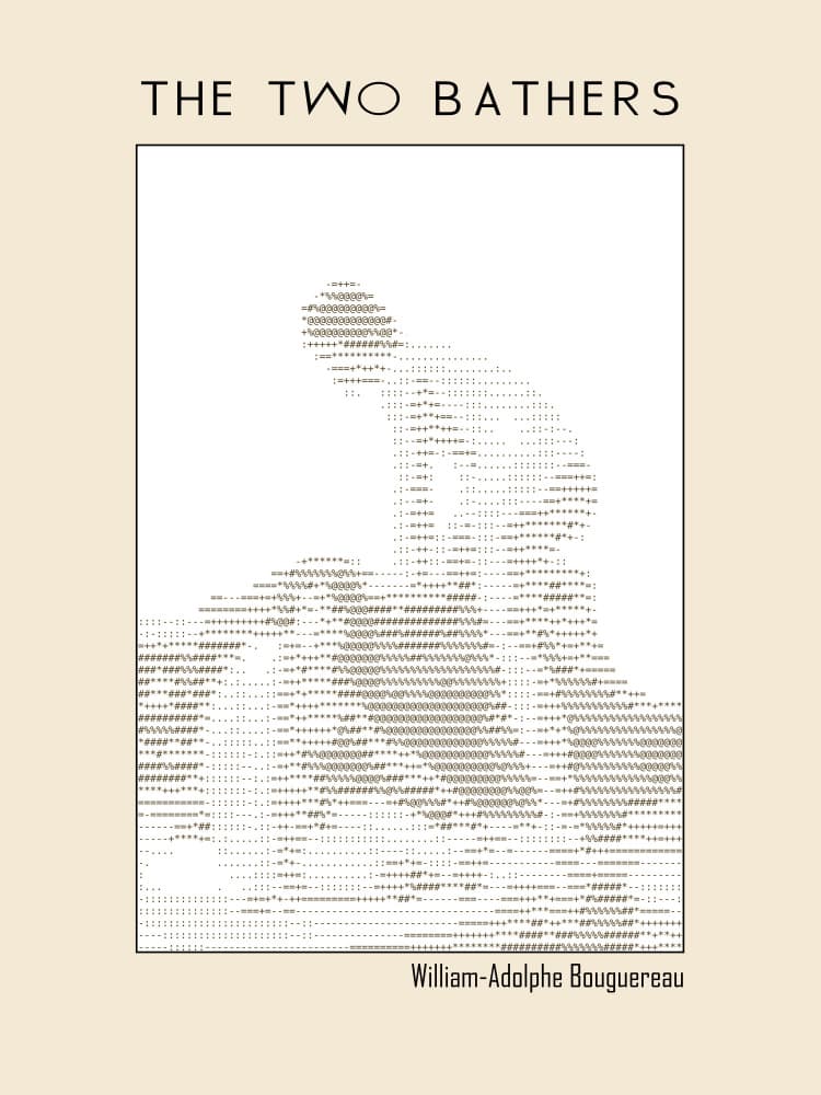 Two Serene Bathers by Doa Project — canvas wall art