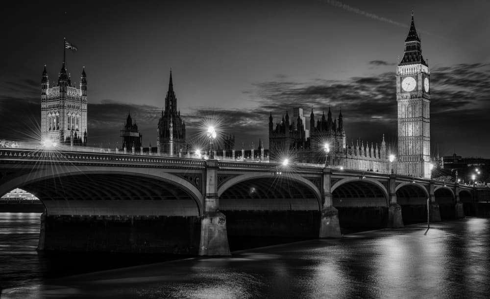 Big Ben London Night by Ido Meirovich — canvas wall art