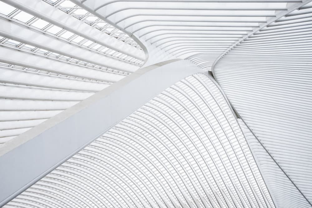 Flowing Architectural Lines by Linda Wride — canvas wall art