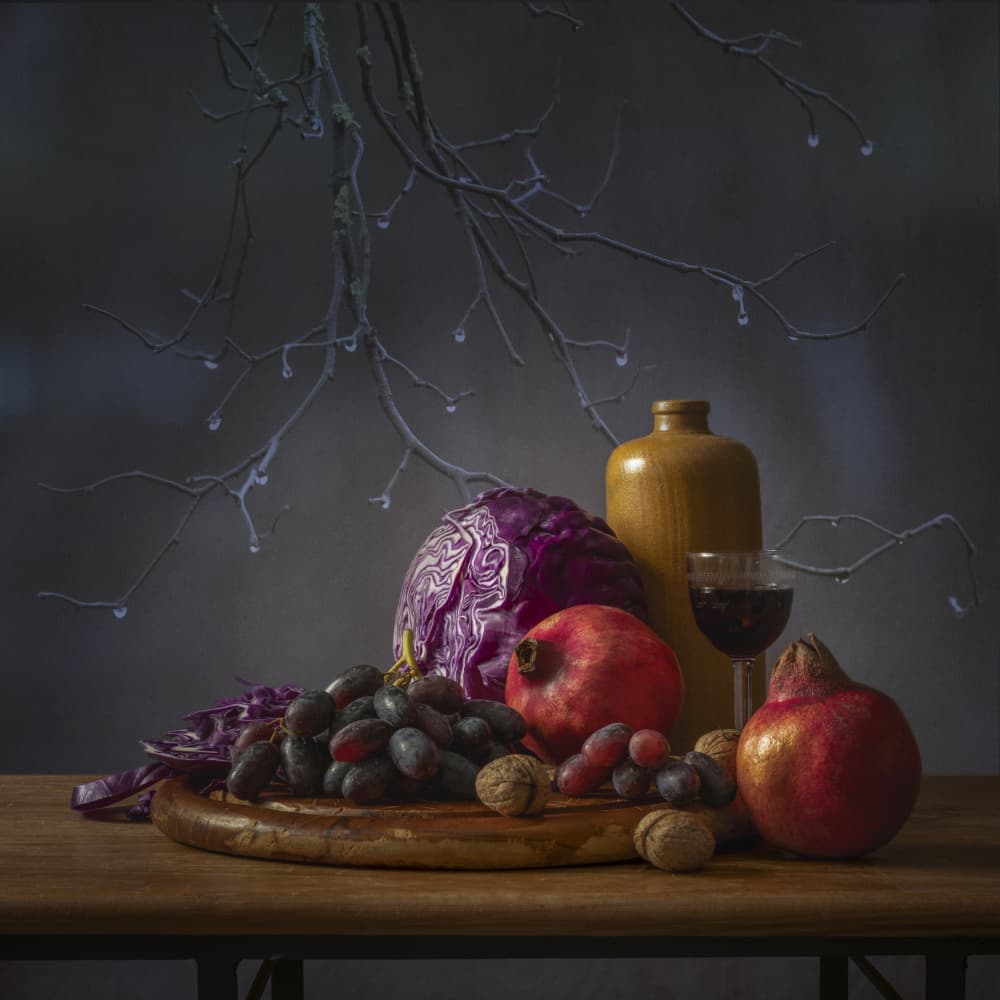 Dark Autumn Still Life by Monique van Velzen — canvas wall art