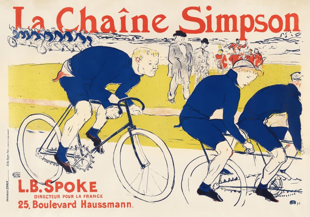 The Simpson Chain (1896) by TOULOUSE LAUTREC — canvas wall art