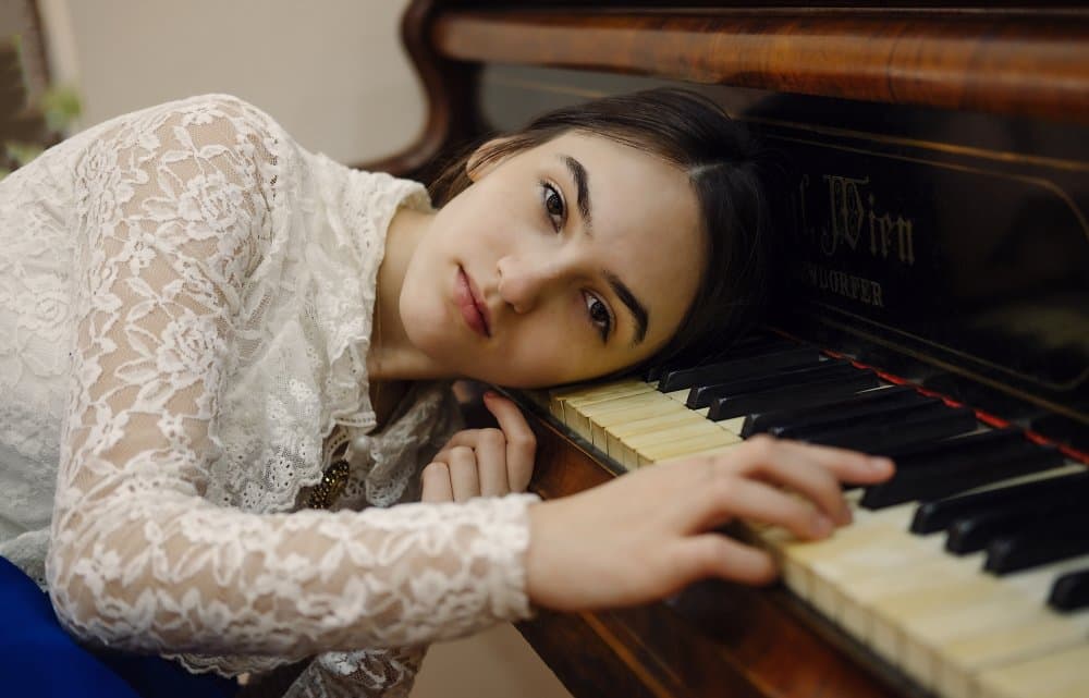 Serene Piano Portrait by Bogdan-Adrian Deac — canvas wall art