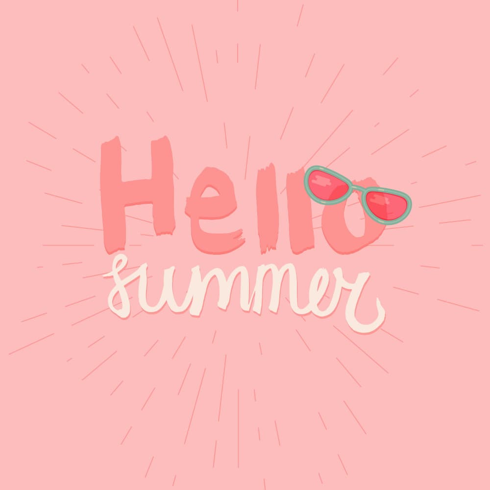 Hello Summer Sunshine by Marika Barsrsind — canvas wall art