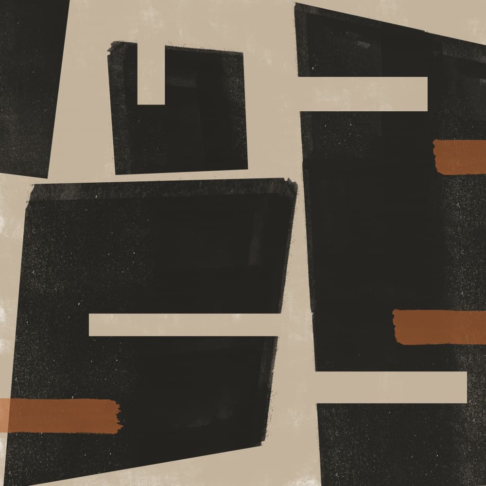 Geometric Echoes by THE MIUUS STUDIO — canvas wall art
