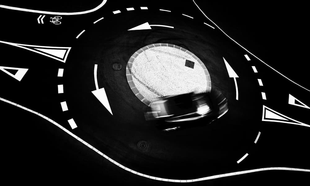 Roundabout Motion Blur by Samanta Krivec — canvas wall art