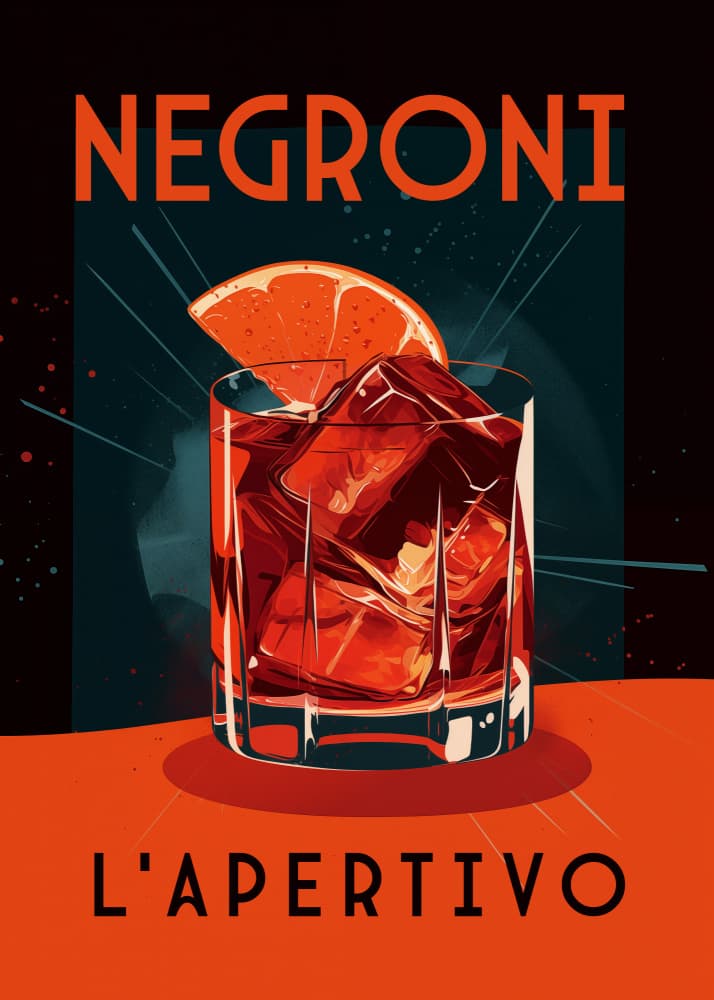 Classic Negroni Aperitivo by Andreas Magnusson — canvas wall art