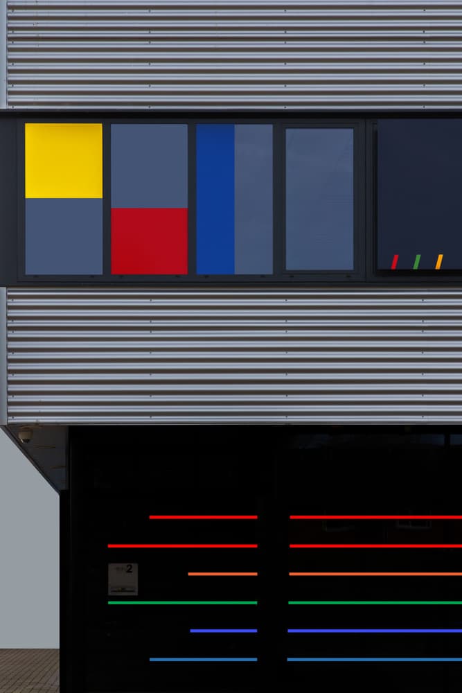 Geometric Building Color Blocks by Theo Luycx — canvas wall art