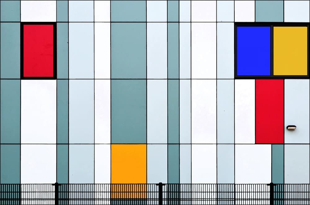 Modern Color Blocks by Henk van Maastricht — canvas wall art