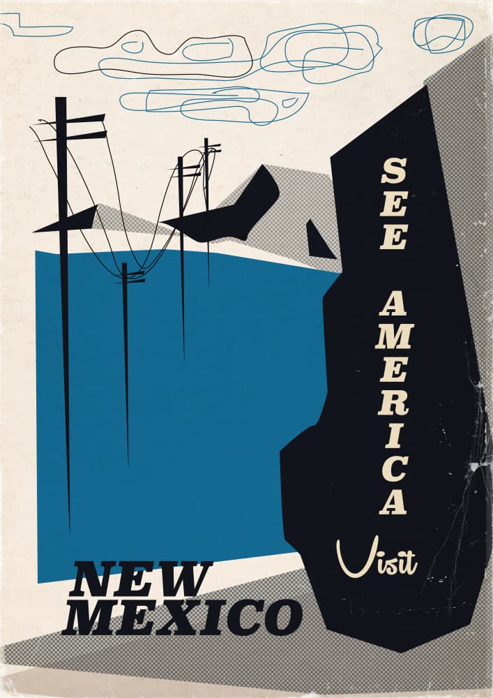 See America New Mexico by Nicholas — canvas wall art
