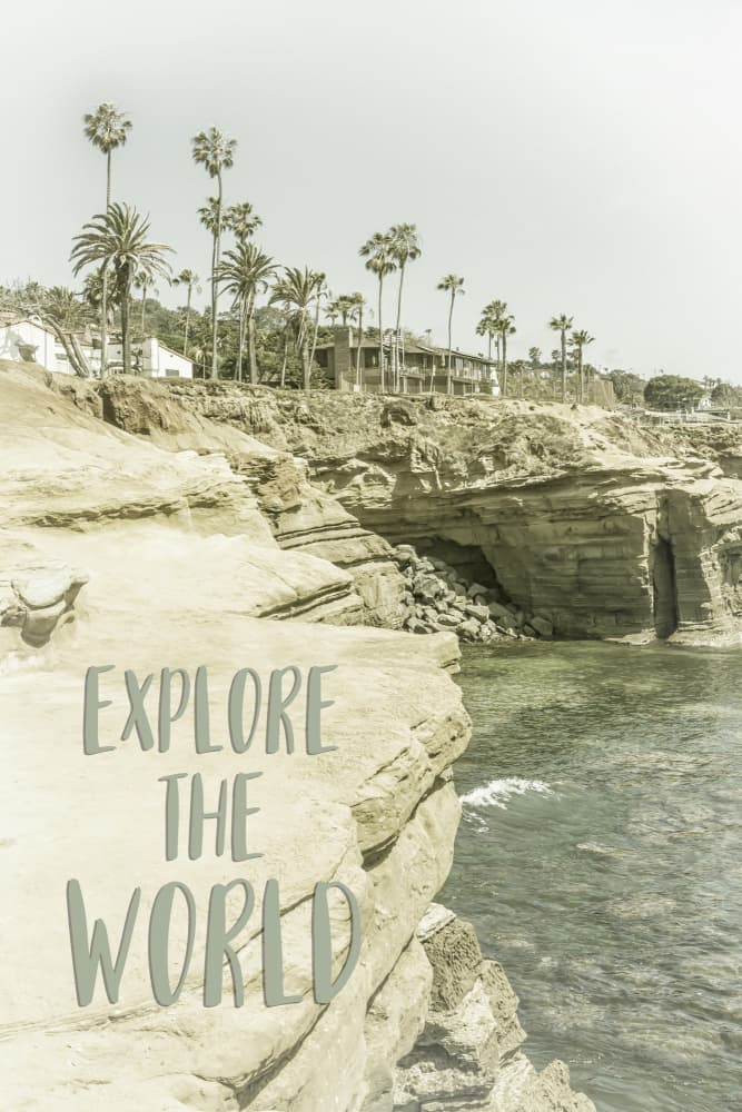 Explore The World Coast by Melanie Viola — canvas wall art