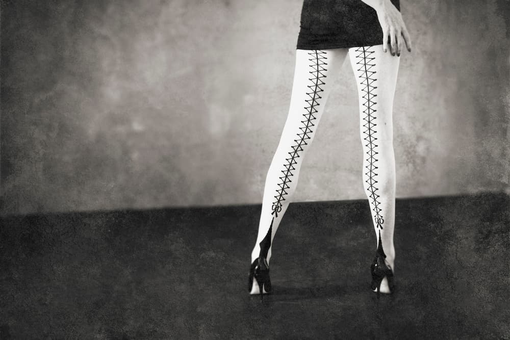 Elegant Laced Legs by Mel Brackstone — canvas wall art
