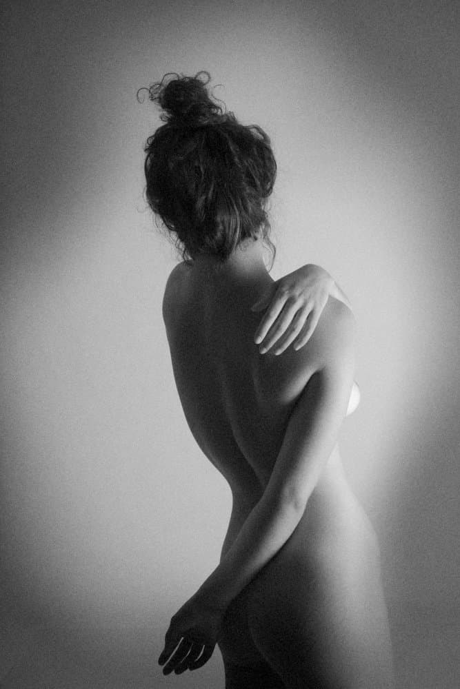 Elegant Female Form by Mel Brackstone — canvas wall art