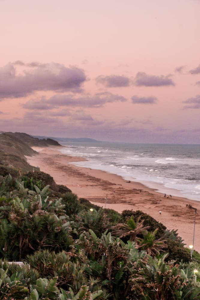 Pink Sunset Ocean View by Dan Edwards — canvas wall art