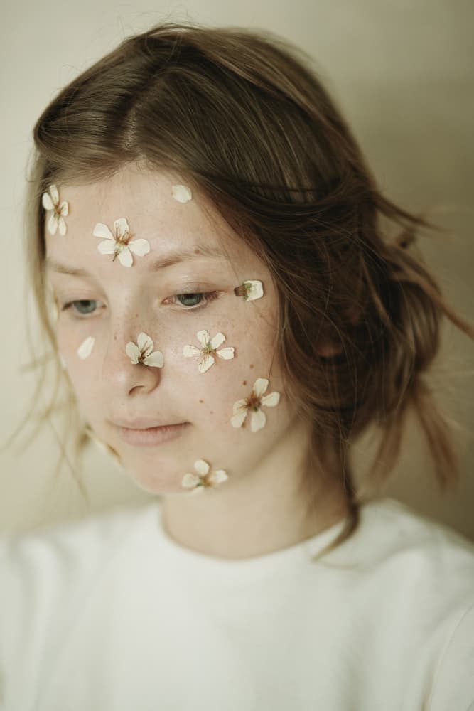 Serene Flower Girl by Raluca Arhire — canvas wall art