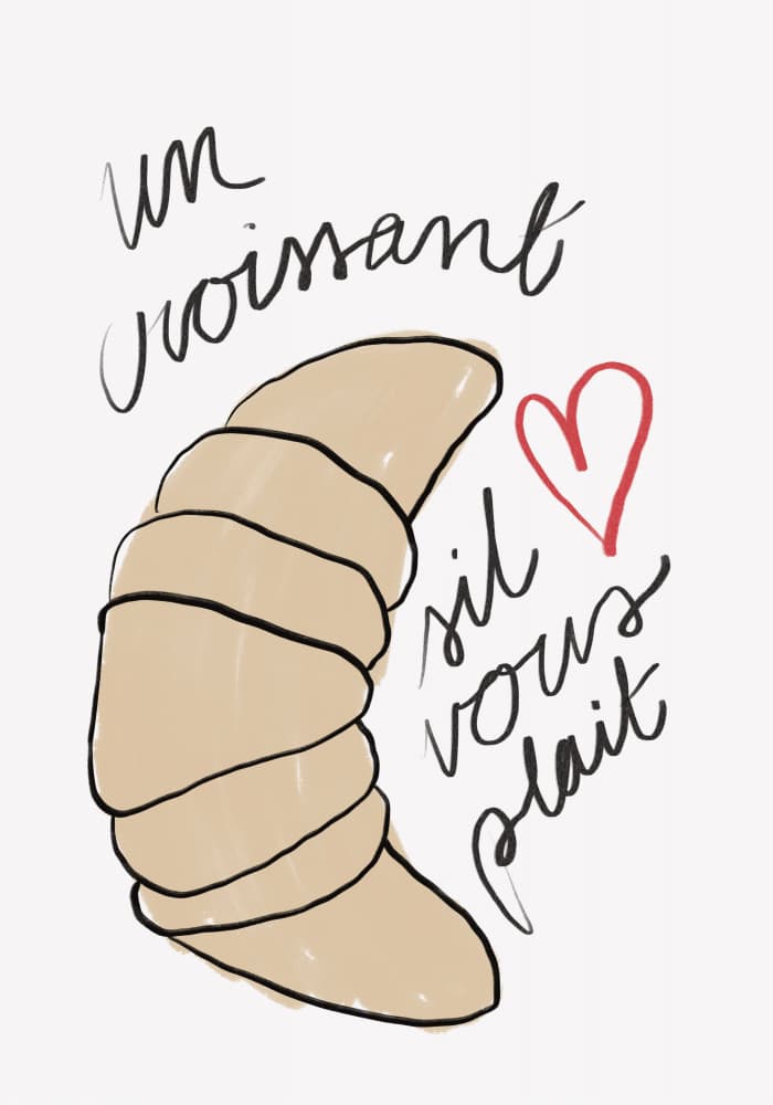 Un Croissant by Athene Fritsch — canvas wall art