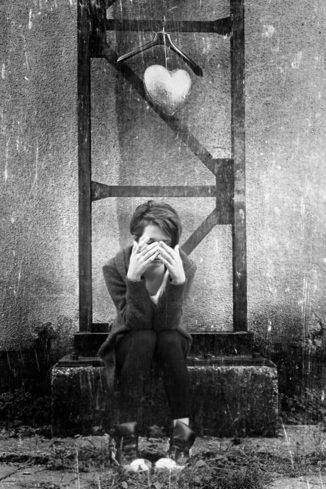 Heartbreak in the Rain by Bez Dan — canvas wall art