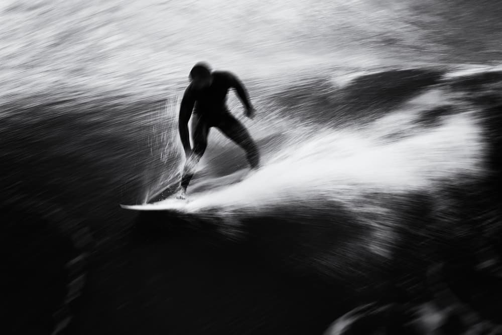 Surfer's Dynamic Ride by Massimo Della Latta — canvas wall art