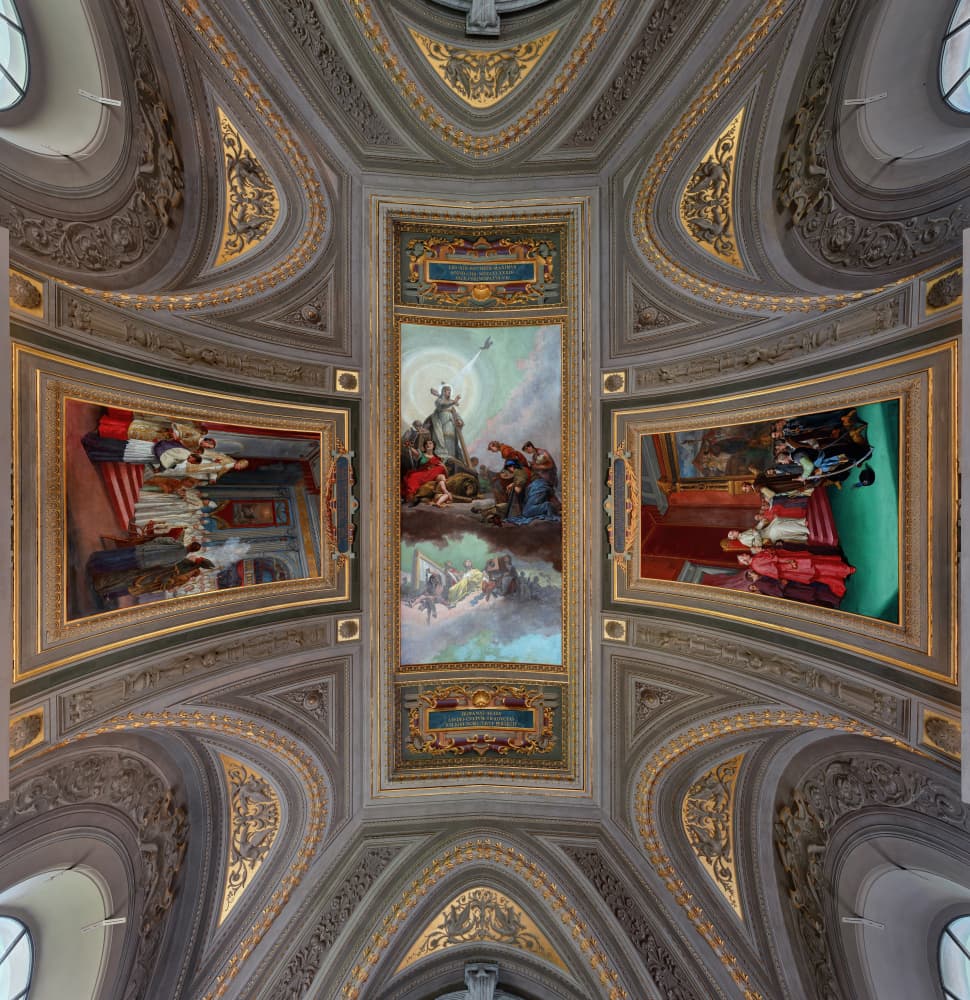 Grand Ornate Ceiling Paintings by Jose Parejo — canvas wall art