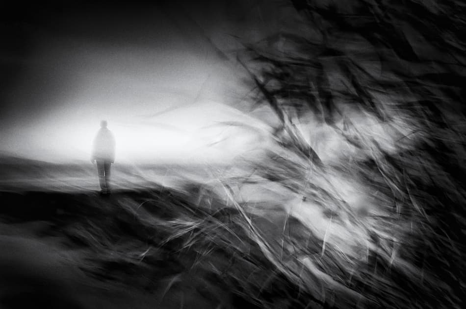 Solitary Figure Dreamscape by Santiago Pascual Buye — canvas wall art