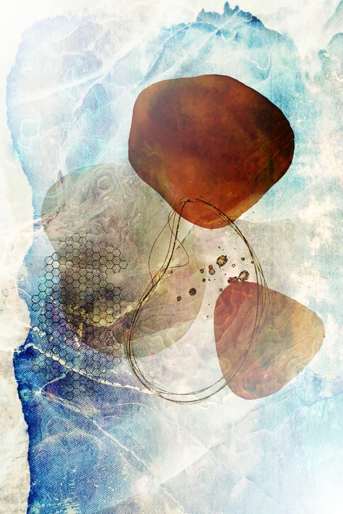 Abstract Earth Shapes by Rafal Kulik — canvas wall art