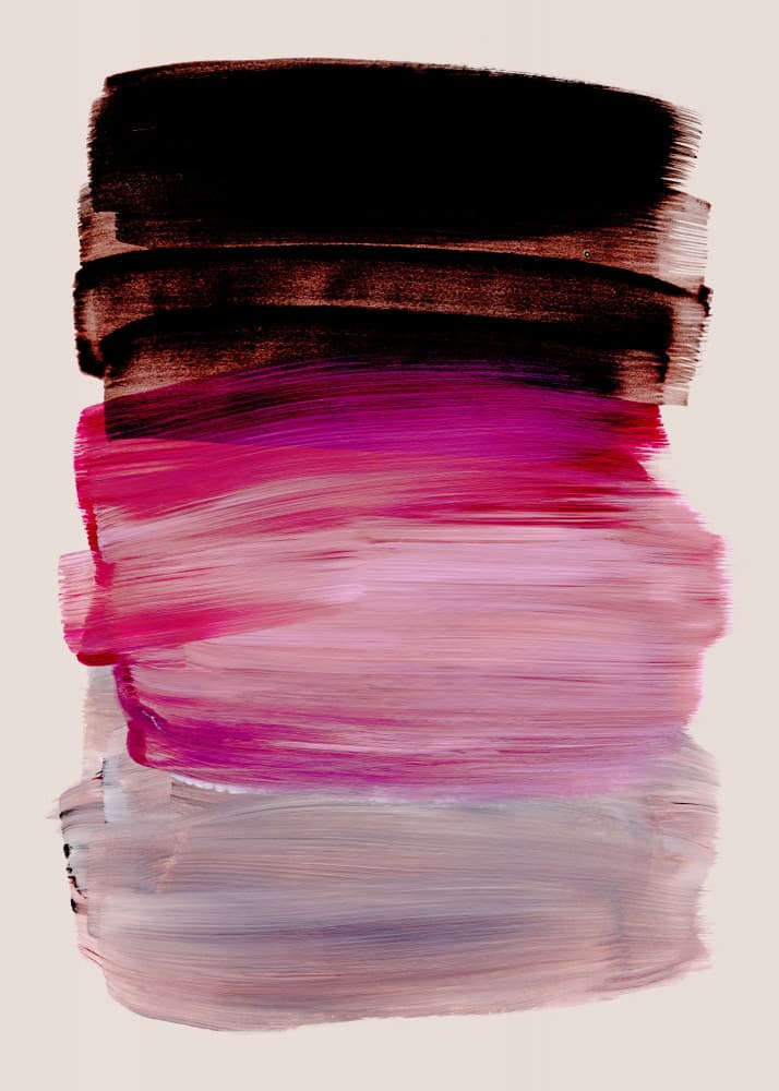 Abstract Brush Strokes 184 by Mareike Böhmer — canvas wall art