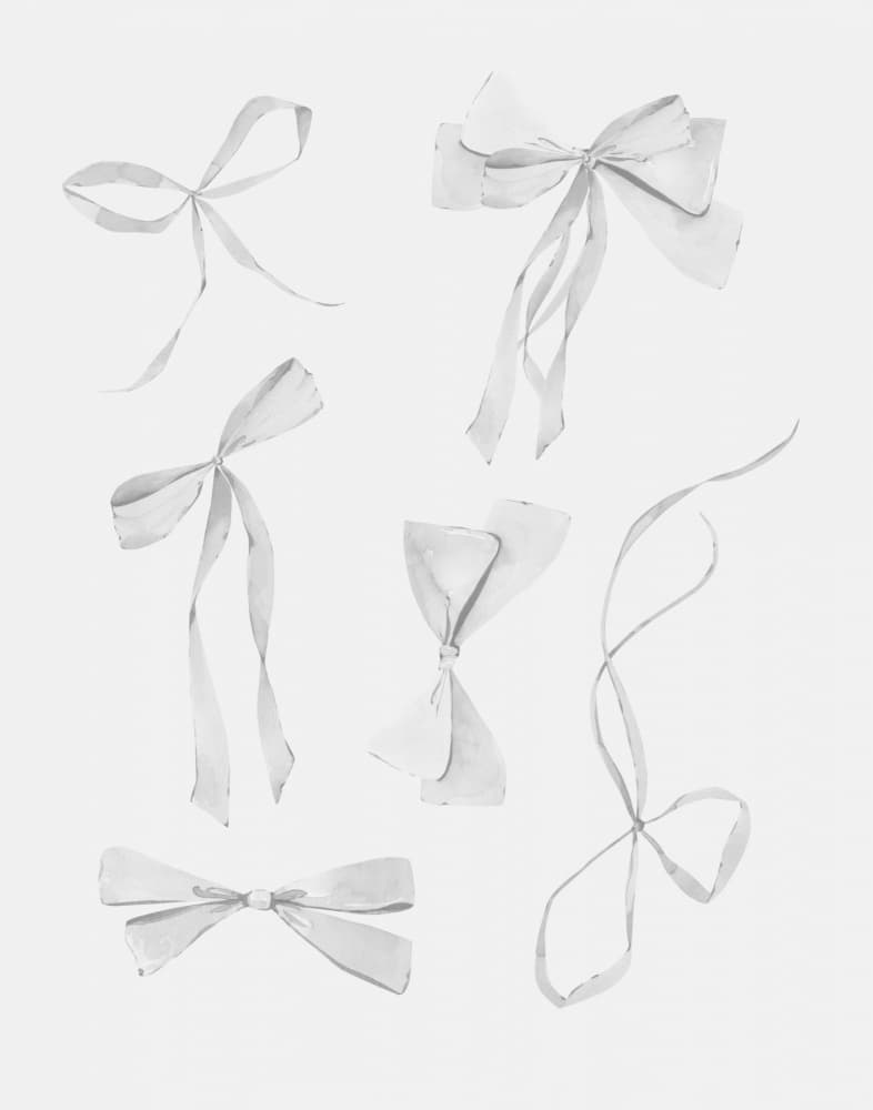 Elegant White Bows by Jolly and Dash — canvas wall art
