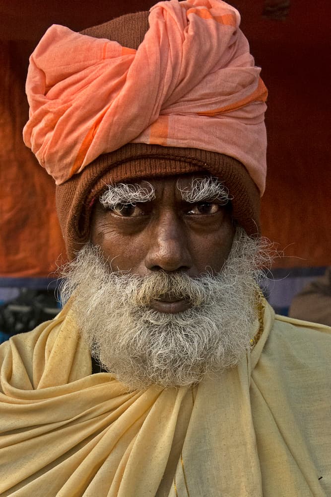 Wise Elder Portrait by shirshendu — canvas wall art