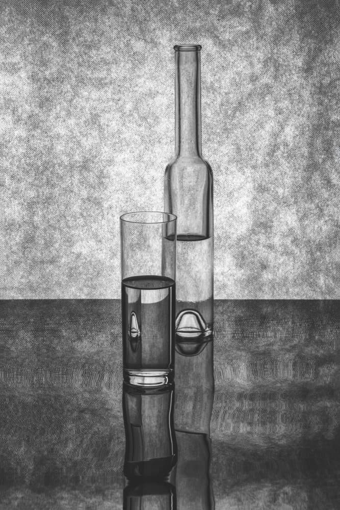 Glass Bottle Still Life by Brig Barkow — canvas wall art