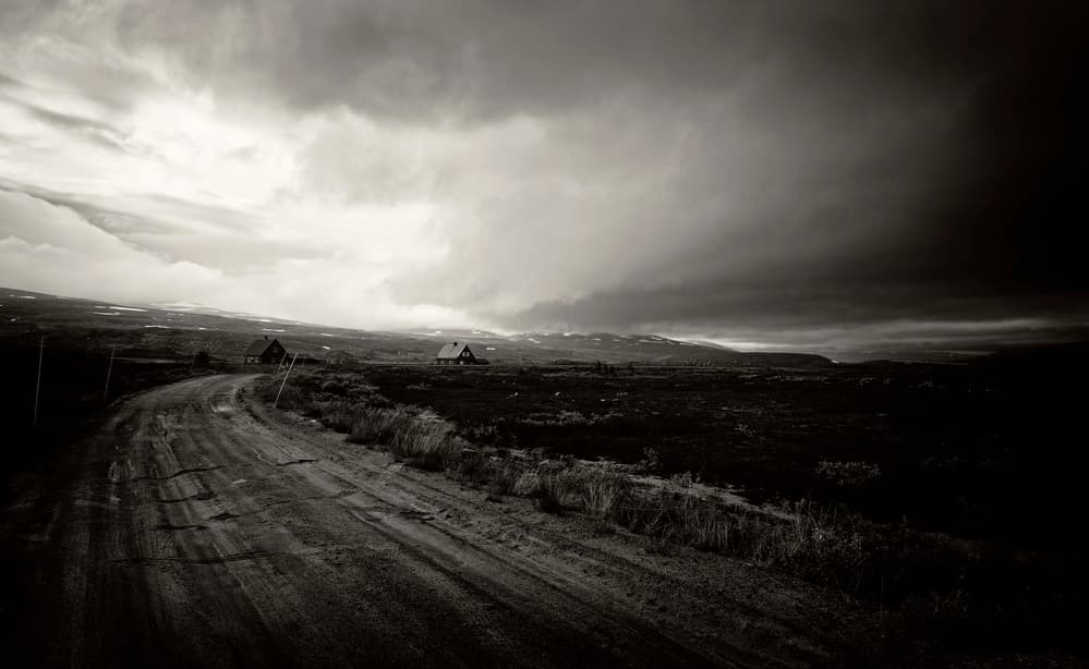 Stormy Country Road by Julien Oncete — canvas wall art